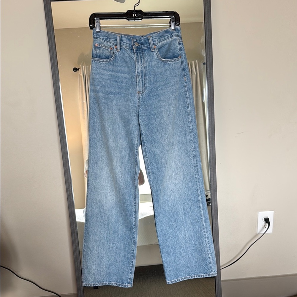 Denim Forum Blue Straight Leg Jeans